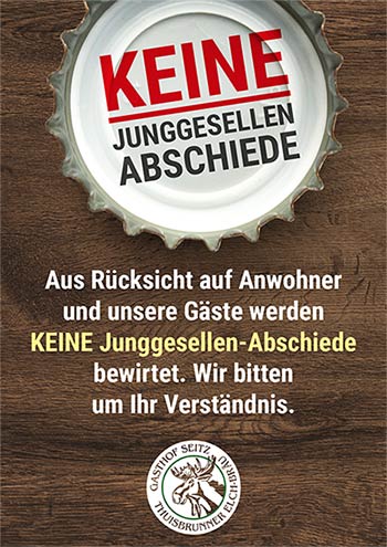 Keine Junggesellenabschiede